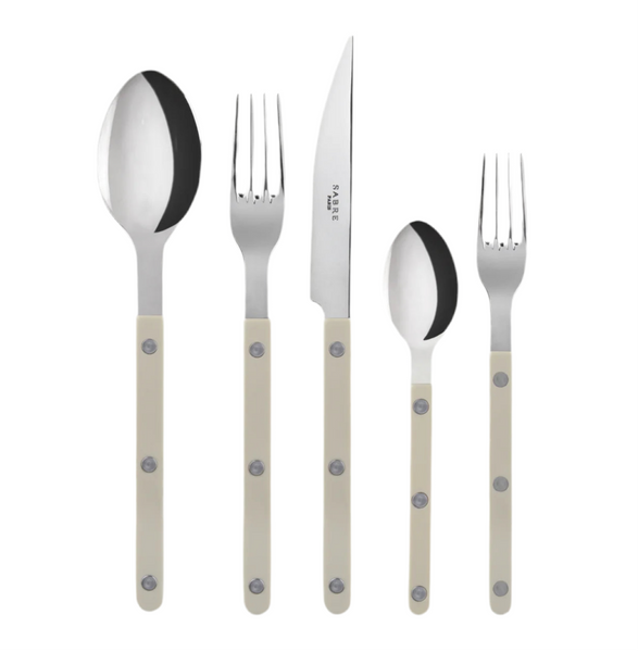 Sabre Paris Bistrot 5 Piece Place Setting - Khaki (Brilliant Finish)