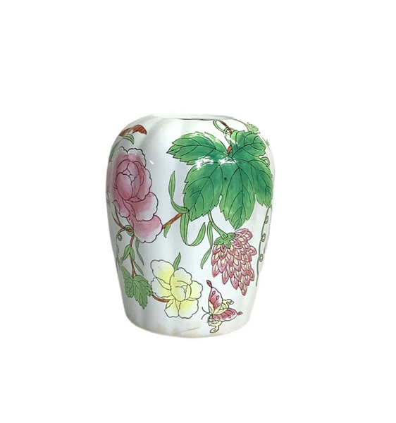 Vintage Floral Ceramic Vase