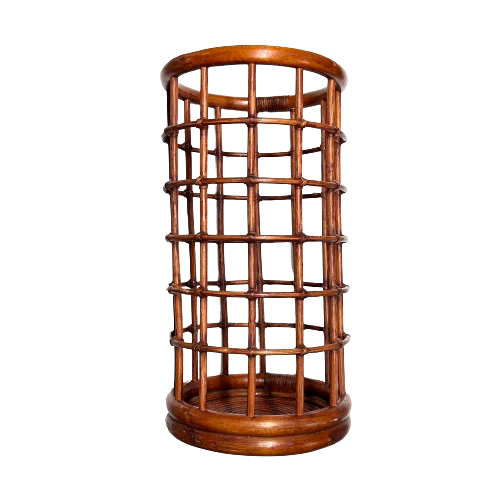 Vintage Rattan Umbrella Stand Jacaranda Tree & Co