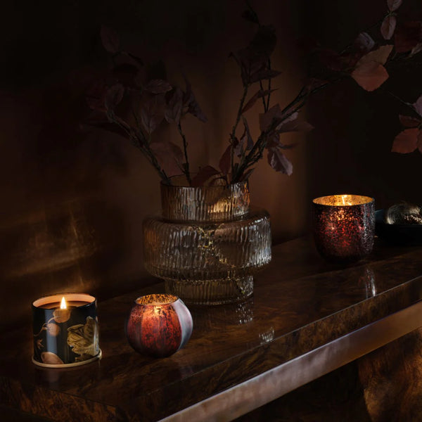 Illume Midnight Pumpkin Crackle Glass Candle Large