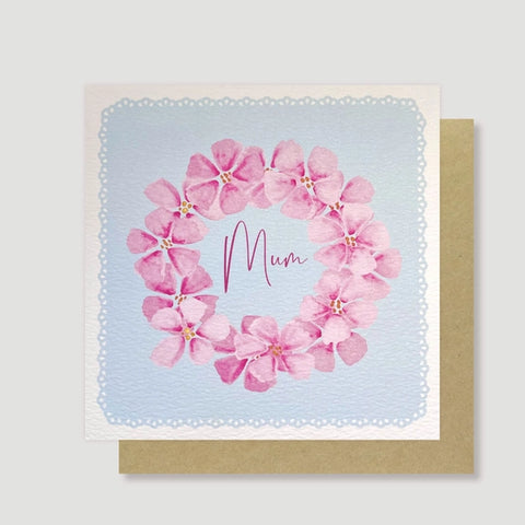Mum Flower Circle Card