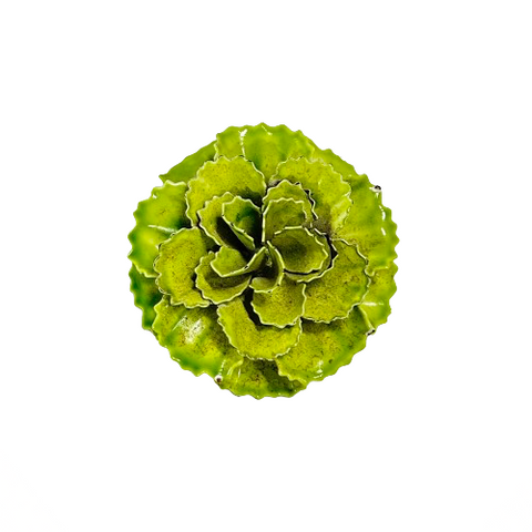 Vintage Green Flower Pin