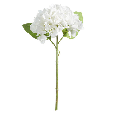 White Hydrangea Stem - Real Touch