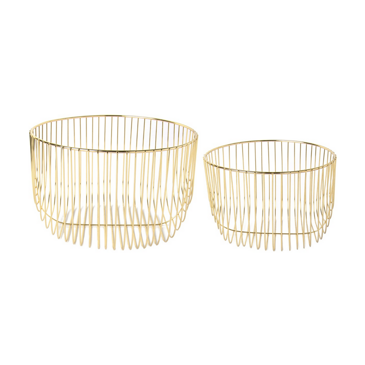 Gold Wire Basket Jacaranda Tree & Co