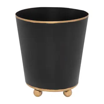 Matte Round Cachepot Planter - Black (2 sizes)