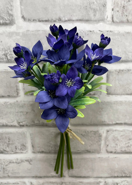 Purple Balloon Flower Bundle 11.5"