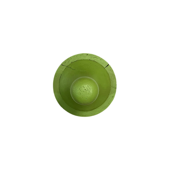 Vintage Green Wood Finial