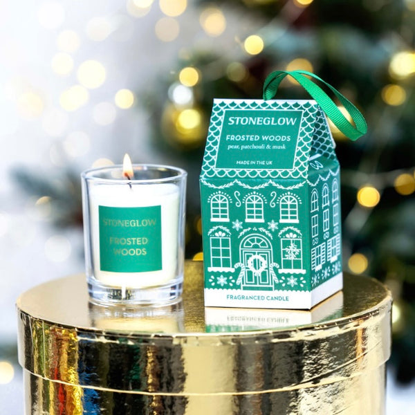 Frosted Woods Pear Patchouli & Musk Votive Candle