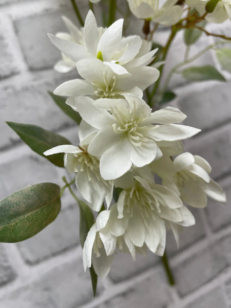 White Weigela Spray 16"