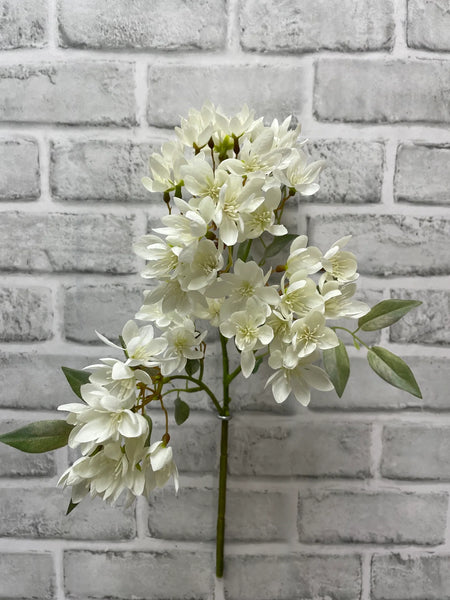 White Weigela Spray 16"