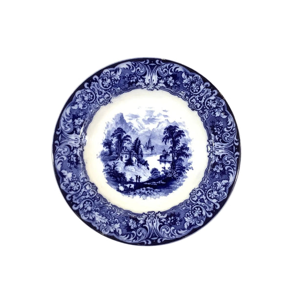 Vintage Royal Doulton Flow Blue “Geneva” Bowl