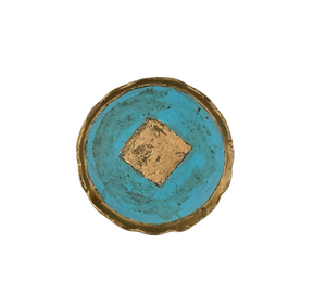 Vintage Florentine Coaster - Blue