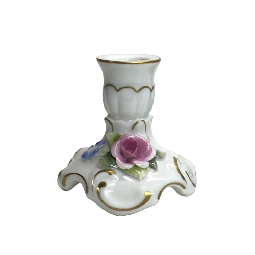 Vintage Von Schierholz Porcelain Candlestick