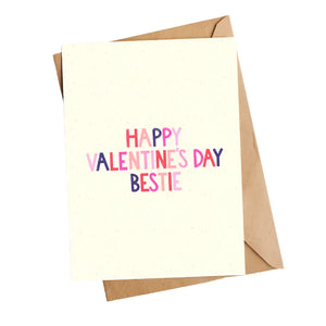 Happy Valentine's Day Bestie Card