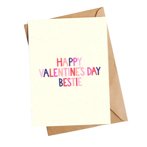 Happy Valentine's Day Bestie Card