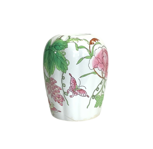 Vintage Floral Ceramic Vase