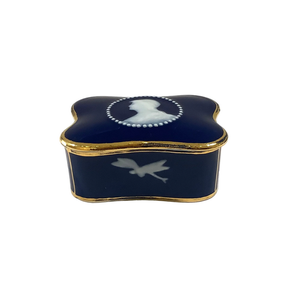 Vintage Limoges Porcelain Lidded Trinket Box