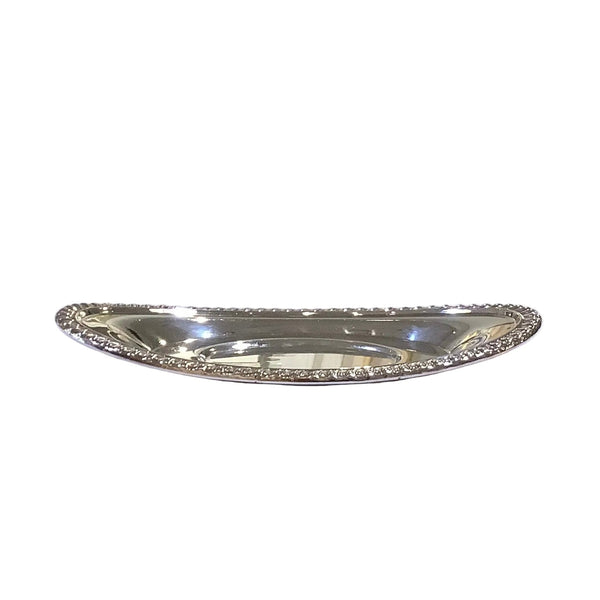 Vintage Siver Gravy Boat With Platter
