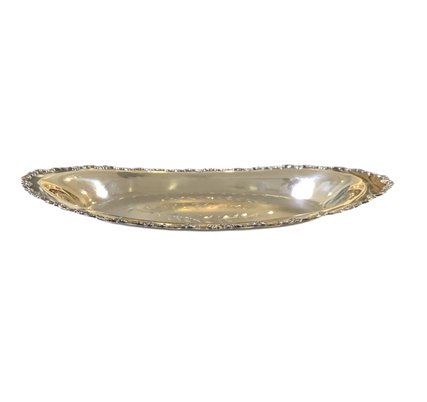 Vintage Oval Silver-Plated Platter