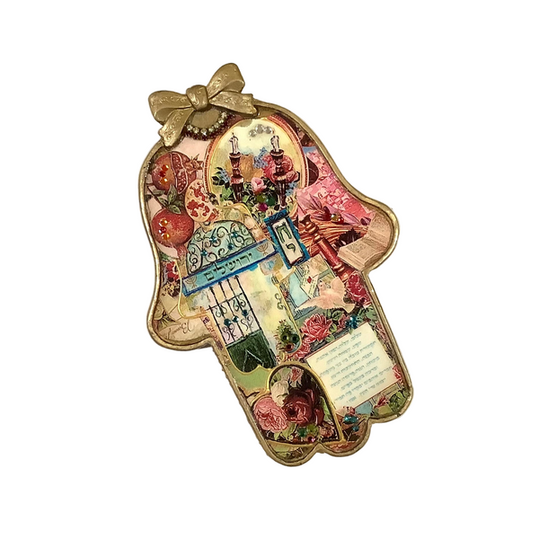 Vintage Palm Shaped Humsa Amulet Wall Art