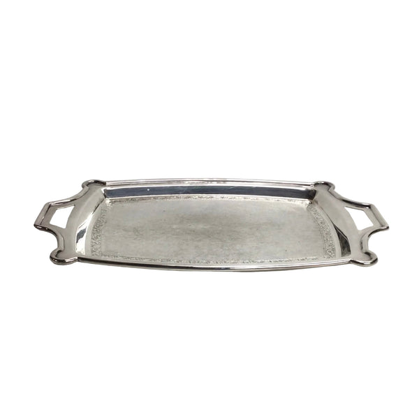 Vintage Rectangular Silver Tray
