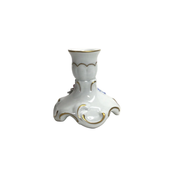 Vintage Von Schierholz Porcelain Candlesticks Pair