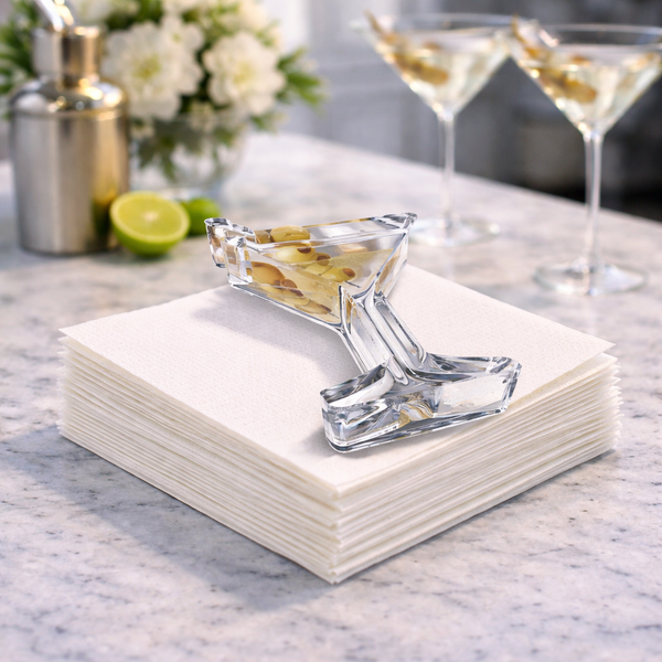 Acrylic Napkin Weight - Martini