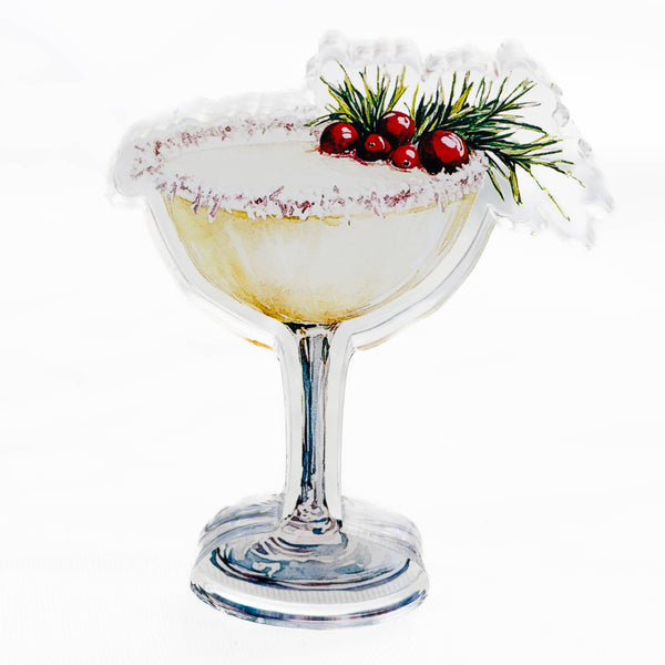 Acrylic Napkin Weight - Festive Cocktail