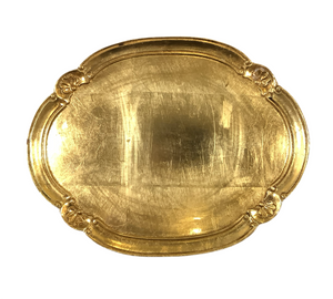 Vintage Gold Florentine Oval Tray