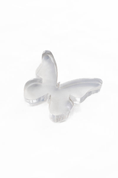 Acrylic Napkin Weight - Clear Butterfly