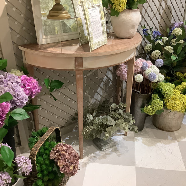 Vintage Half Moon Table I