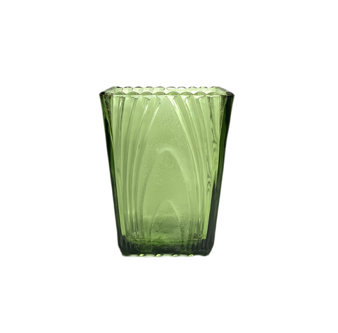 Vintage Green Glass Vase