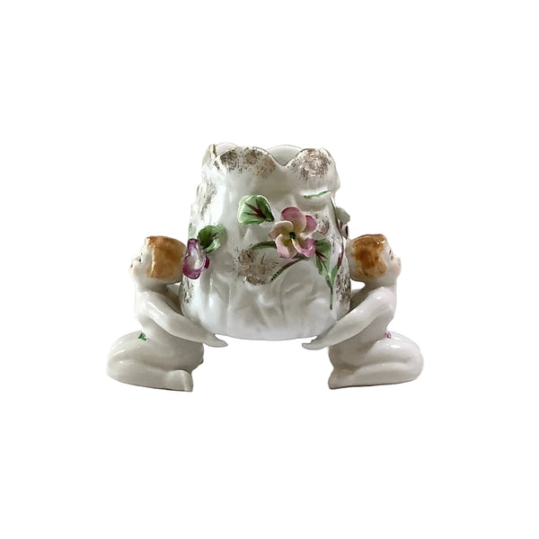 Vintage Shofu China Cherub Vase/Planter