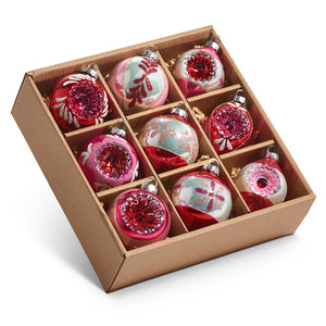 Pink Vintage Style Ornaments - Assorted