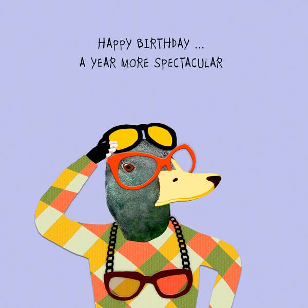 A Year more Spectacular Birthday Card