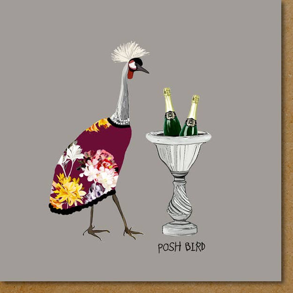 Posh Bird Greeting Card