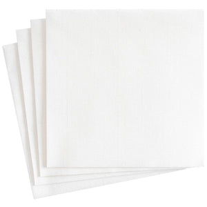 Paper Linen Solid Dinner Napkins in White