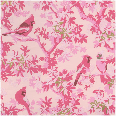 Scenic Songbirds Rose Gift Wrapping Paper