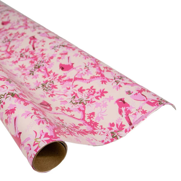 Scenic Songbirds Rose Gift Wrapping Paper