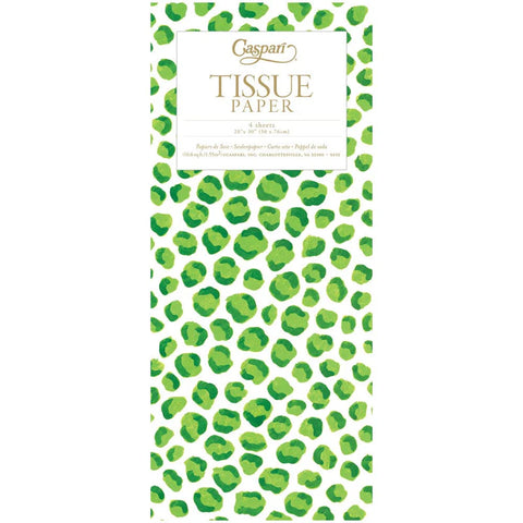 Just Spots Green Tissue Paper