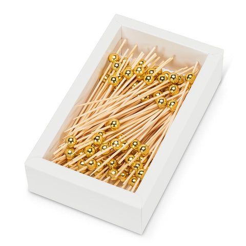 Metallic Gold Ball Picks. 100 Pieces