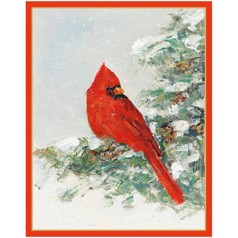 Cardinal And Evergreen Petite Boxed Cards