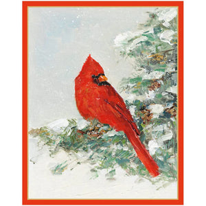 Cardinal And Evergreen Petite Boxed Cards