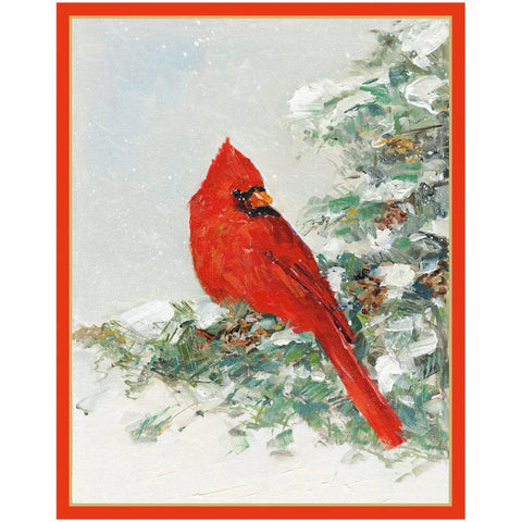 Cardinal And Evergreen Petite Boxed Cards