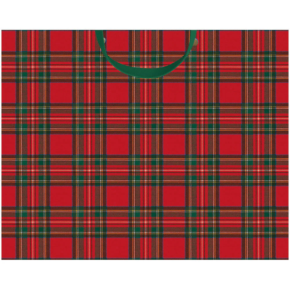 Jumbo Gift Bag - Royal Plaid