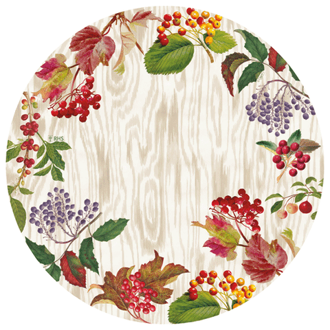 Berry Botanical Paper Placemats