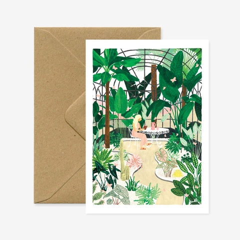 Butterfly Green House Card