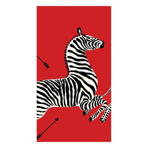 Dinner/Guest Napkins - Red Zebras