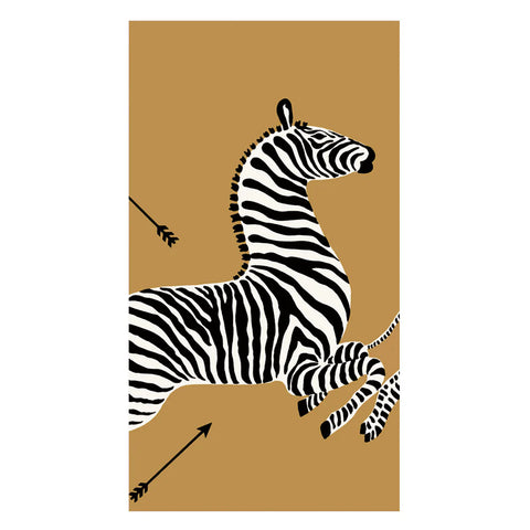 Dinner/Guest Napkins - Zebras Gold