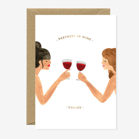 Gold Partner In Wine Card